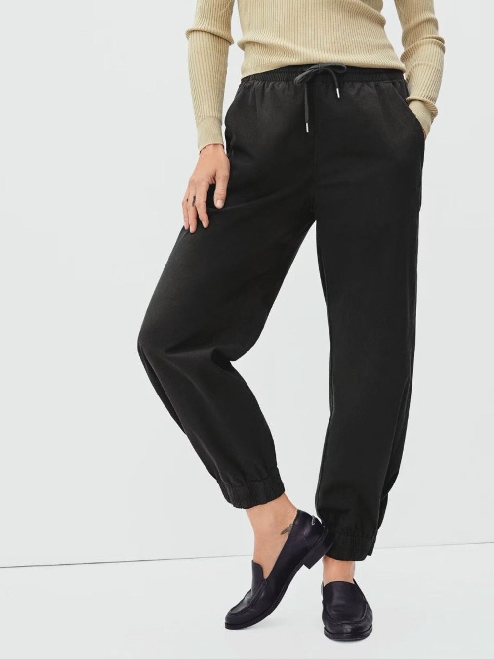 Everlane easy jogger pant black size medium